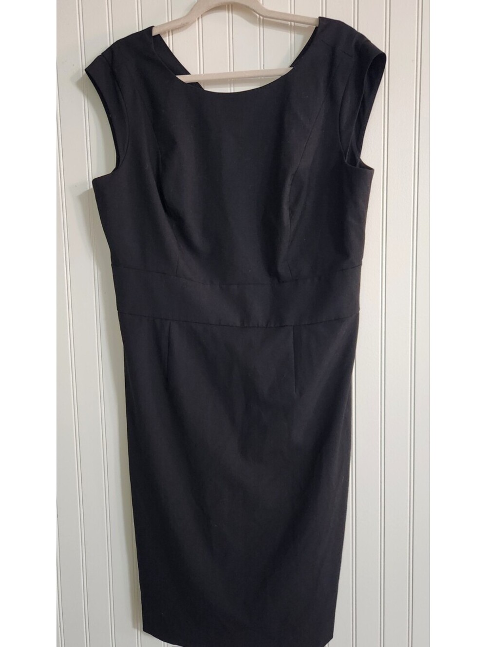 The Limited Collection Womens Sheath Dress 16 Black Sleeveless Career Interview